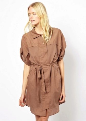 Sandy loose fit safari dress