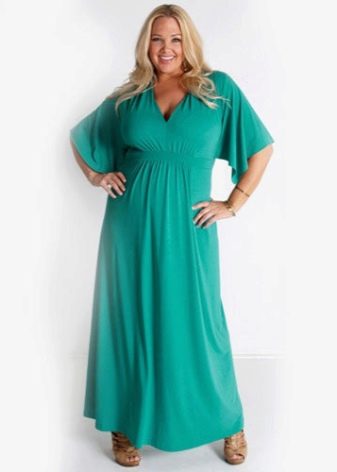 Long jersey dress for a fat woman