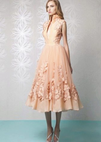 New bow dress orange