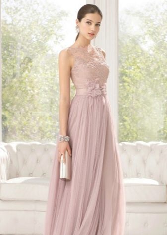 The dress is dirty pink
