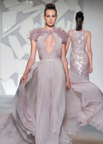 Lavender gray dress