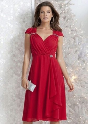 Cherry dress for plump