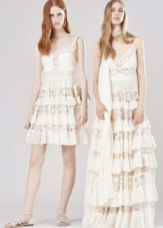 Lace dress smok