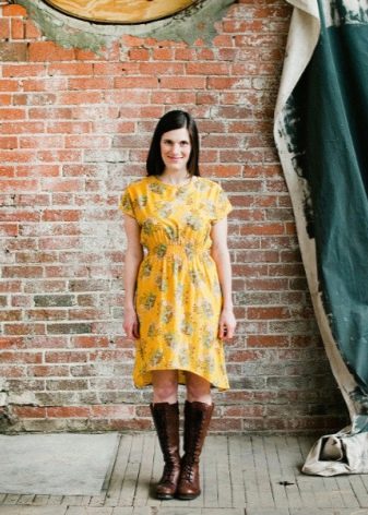 Yellow printed staple dress - caring for it