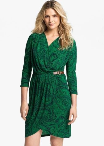 3/4 Sleeve Wrap Dress