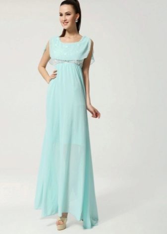 High-waisted dress for a figure Slim column