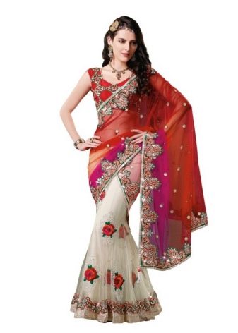 Red indian sari