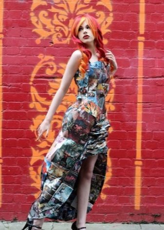 Slit magazine dress