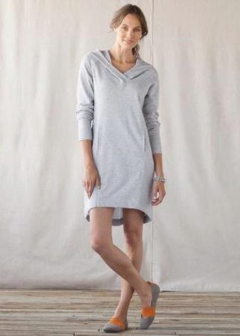 Bucket dress with moccasins