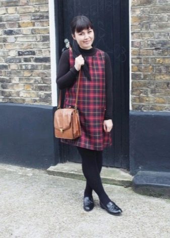 Plaid dress-sundress for the full