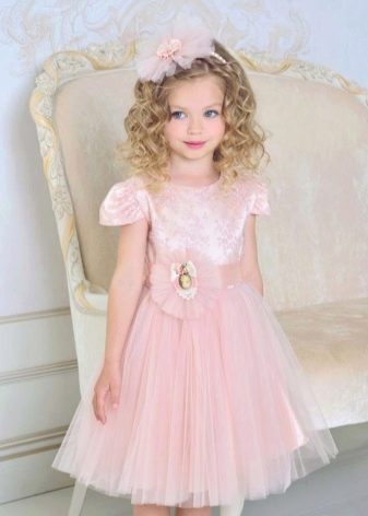 Lush short dress with sequins for girls