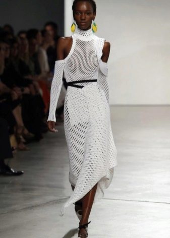 Fashionable perforated dress for the spring-summer 2016 season
