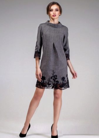 lace tweed dress