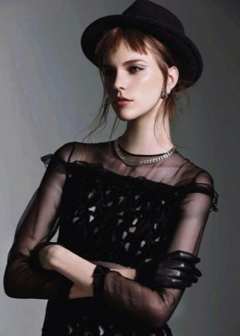Prom dress with gloves