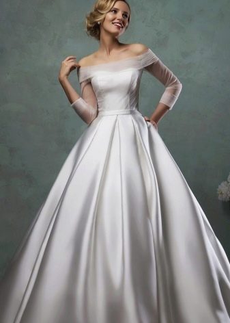 wedding dress satin