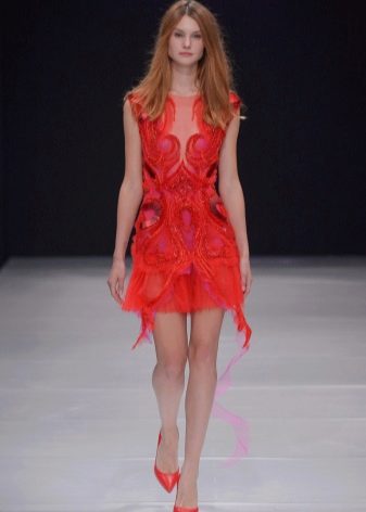 Shoes for a red sheath dress