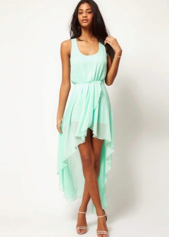 Asymmetrical summer skirt