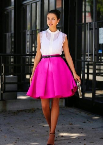Layered midi skirt