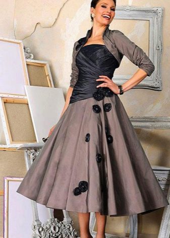 evening dress from taffeta