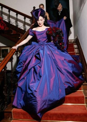 avant garde taffeta wedding dress