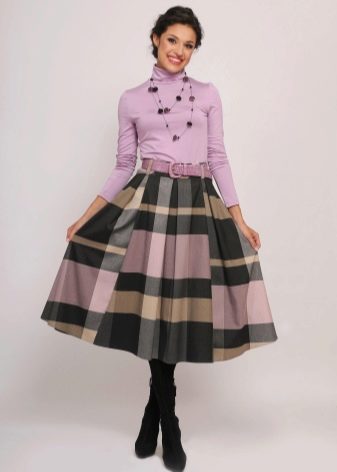 chunky-lined skirt