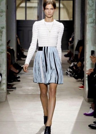 elasticated half-sun skirt