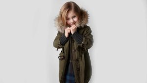 Children's parkas for girls
