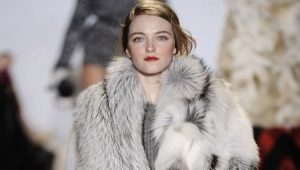 Wolf fur coat