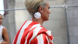 Gold ball earrings