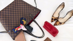 Checkered bags