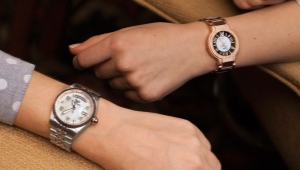 Ladies wrist watch with alarm clock