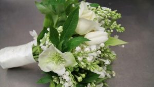 White-green bouquet for the bride: design options and nuances of choice