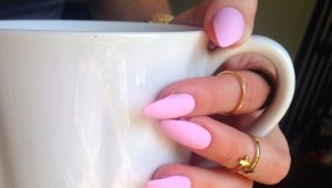 Matte pink manicure design ideas