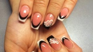 Not boring classics - options for an unusual design of French manicure