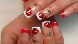 French manicure design ideas with gel polish drawings