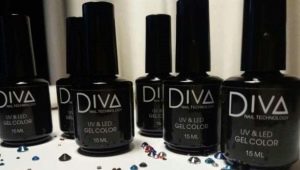 Features and palette of shades of Diva gel varnishes