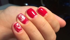 Wet gel polish nail design