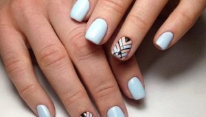 Geometry manicure ideas for short nails