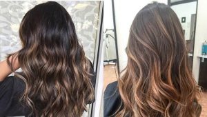 Highlights for long dark hair