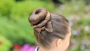 Hairstyles in 5 minutes to school for kids with medium hair