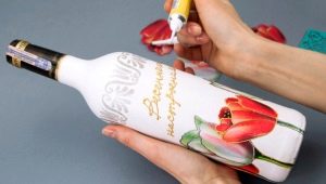 Decoupage a bottle of champagne: ideas and instructions for work