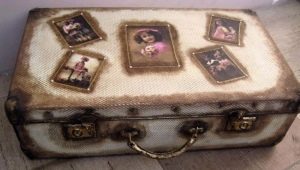 Suitcase decoupage: original ideas and design instructions