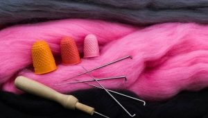 Felting tools and materials