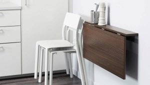 Folding tables in the kitchen: advantages and disadvantages, varieties and installation recommendations