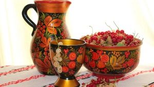 Dishes with Khokhloma painting: features and types