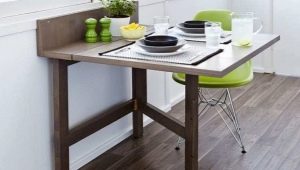 Wall tables in the kitchen