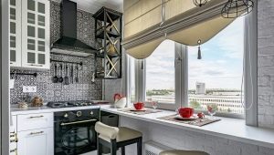 Interesting kitchen design options 4 sq. m