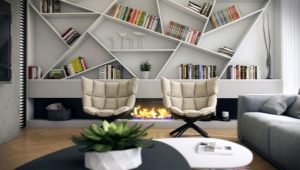 Shelves in the living room: varieties, tips for choosing and decorating