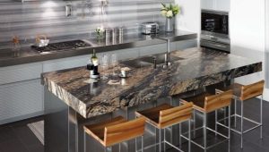 Kitchen countertops: features, types and subtleties of choice