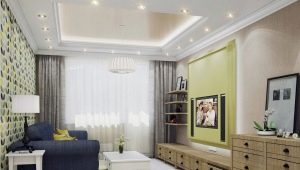 Living room design options 19 sq. m